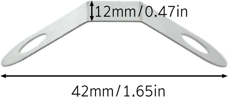 CChiai 5PCS Sink Drain Clamp with Pop Up U Clips Compatible Replacement Clamps for 34807 Bathtub Drain Linkage Assembly Stainless Steel Snap Ring Replacement - Image 2