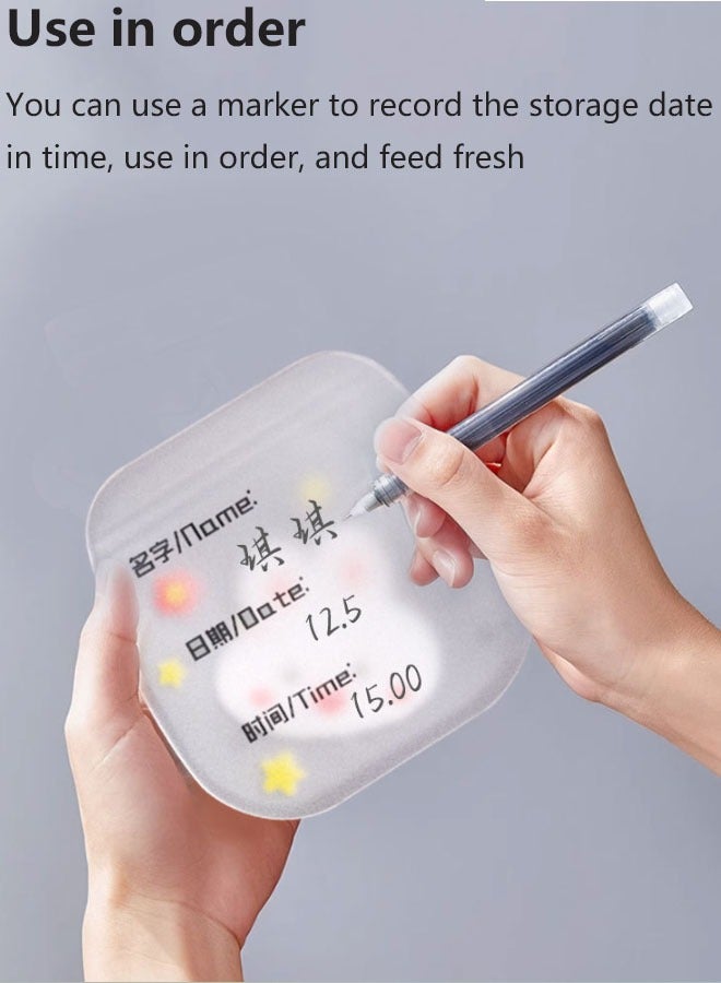 Vinnatsu Self Standing Breast Milk Storage Bags With Spout Zipper, 30 Count, 200 ML，Free Marker Pen  - Image 3