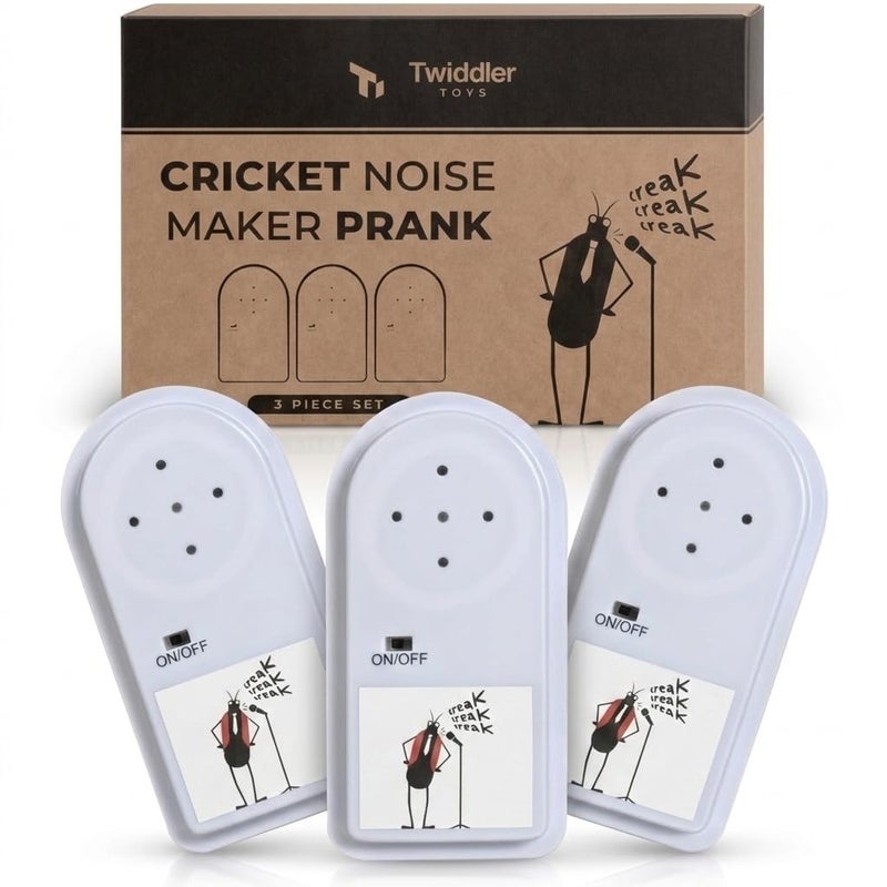 Twiddler Toys 3 Pack Cricket Noise Maker Prank Hidden Annoying Chirp Sounds Funny Gag Office Prank - Image 3