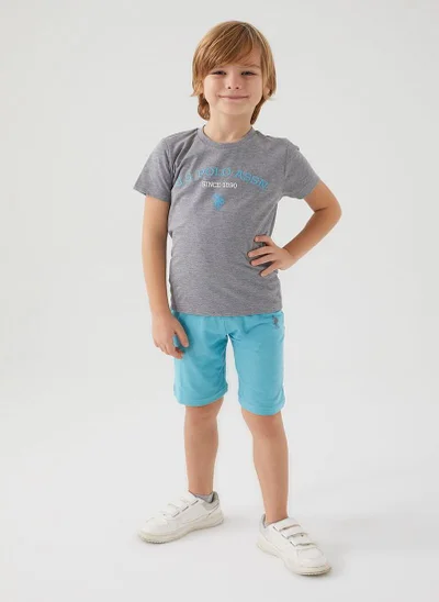 U.S. Polo Assn. U.S. Polo Assn. Boys Grey Bermuda Set