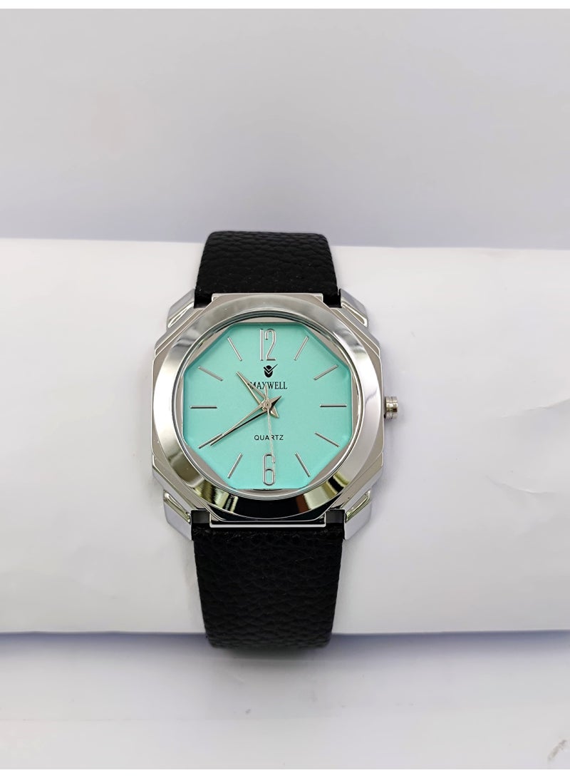 ماكسويل ساعة رجالية جلدية من ماركة ماكسويل الأصلي