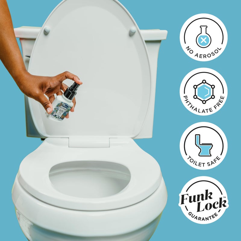 Poo-Pourri Before-You-Go Toilet Spray, Fresh Sea Salt, 4 Fl Oz, Up to 200 Uses, Bathroom Odor Deodorizer, Plant-Based with Essential Oils, for Home or Work, Sea Salt, Bergamot & Eucalyptus Scent - Image 3