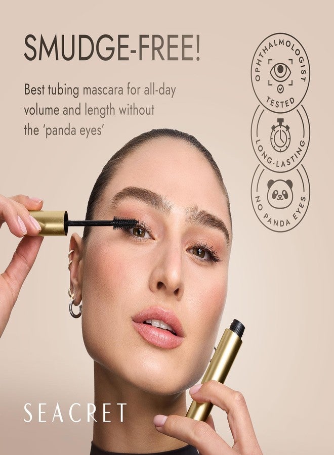 SEACRET Volume Length Tubing Mascara - Best Black Tubing Mascara for Thickening & Non-Smudge Wear, Thickening, Volumizing - Image 3
