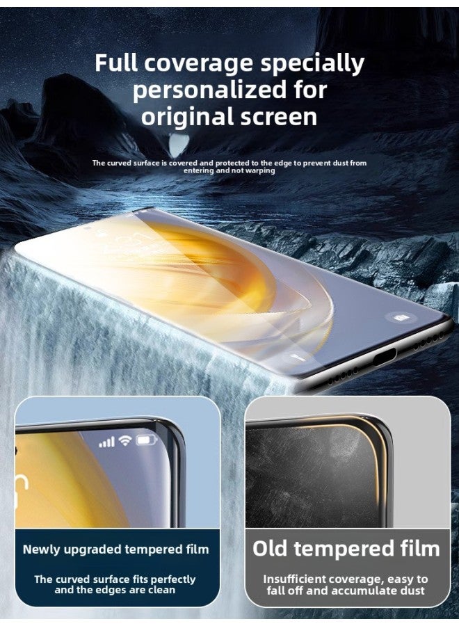 For Opporeno11 Tempered Film Reno10 Mobile Phone Film Rneo9pro Full Screen Coverage Opp7por-Colour:Full Glue Gel Film 【ultra Clear 3 Pieces ★ Bare Metal Feel】free Film Artifact-Size:OPPO Reno 10 - Image 4