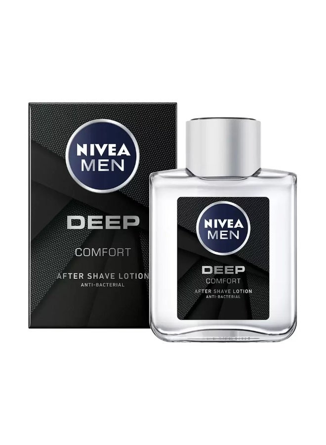Nivea  Men Deep Comfort After Shave Lotion Anti-Bacterial- 100ml - Image 1
