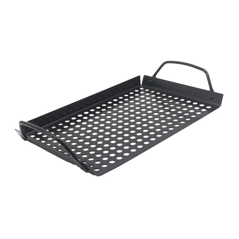 Yopple Yopple Stainless Steel BBQ Grill Plate with Holes - Non-Stick Grilling Tray for Roasting Vegetables, Meat & Fish - Perfect for Indoor & Outdoor Barbecue Cooking  - Image 1