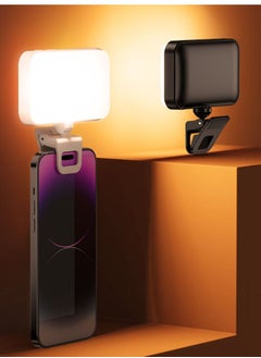Furtey Photography Light Clip on Phone Laptop For Selfie Live Broadcasting Confrence Online Lesson Makeup TikTok Videos   High Brightness  66 Beads Multiple Modes Black  - Image 1