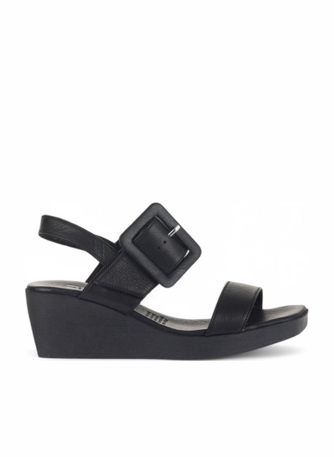 BUENO Women's Wedge Sandals – Chic Buckle Strap Design with Slingback Closure and Cushioned Footbed for All-Day Comfort - Image 1