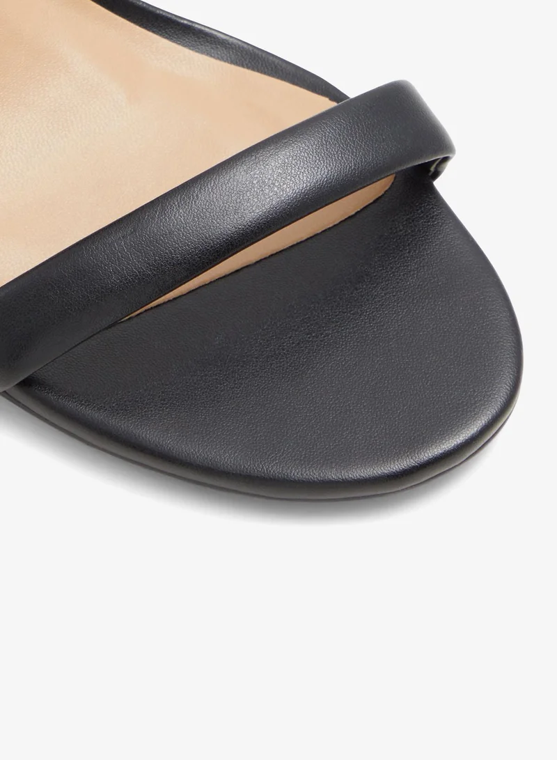 Call it Spring BLACK Elianaa Ankle Strap Heeled Sandals for Women | Best Price UAE