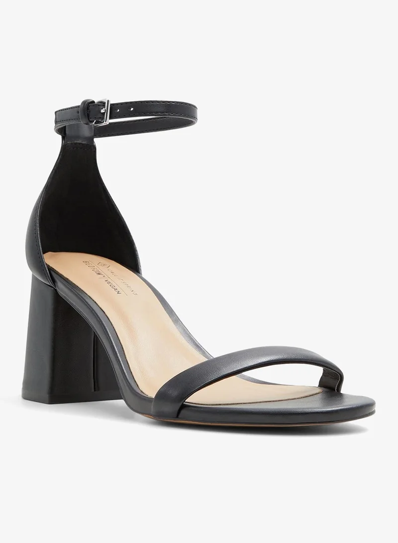 Call it Spring BLACK Elianaa Ankle Strap Heeled Sandals for Women | Best Price UAE
