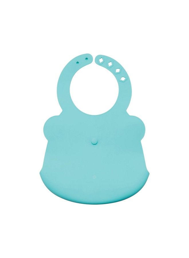Tiny Twinkle Roll Up Silicone Bib Soft Durable Easy Clean Waterproof Silicone Bibs With Food Catcher (Mint Infant) - Image 5
