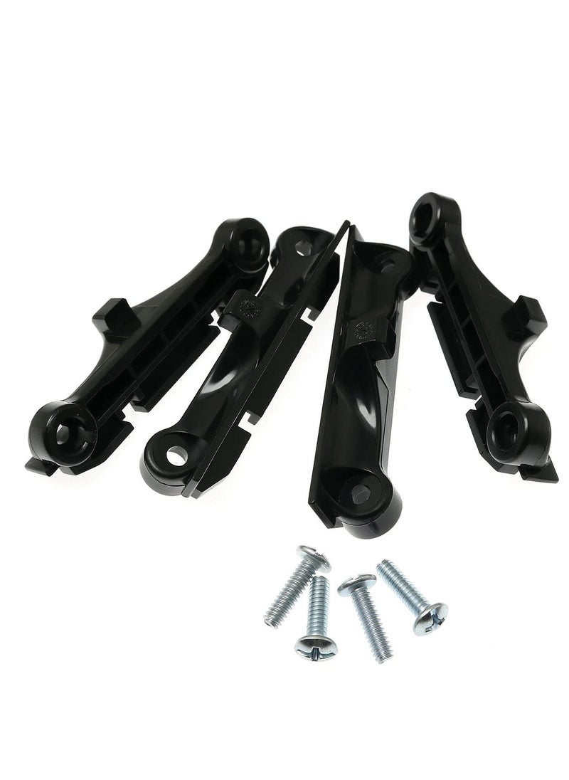 KASTWAVE - 4 PCS Black CPU Fan, AM4 Backplane Back Durable CPU Heatsink Bracket, CPU Fan Support Bracket for AM4 - Image 1