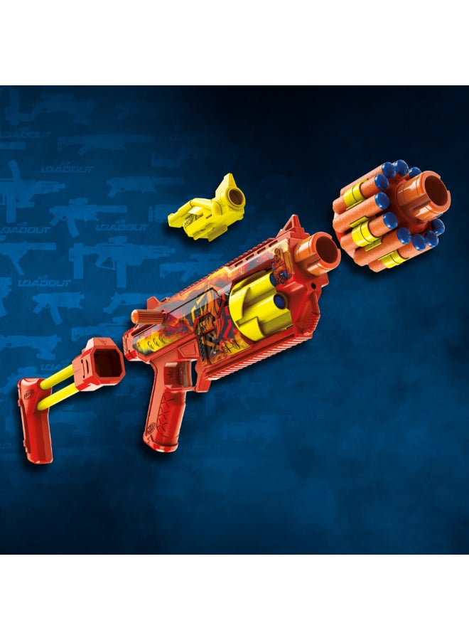 Nerf Loadout FlareFusion Blaster includes 18 Nerf N1 Darts | 3 Interchangeable Attachments for 8+ Years | G3142 - Image 4