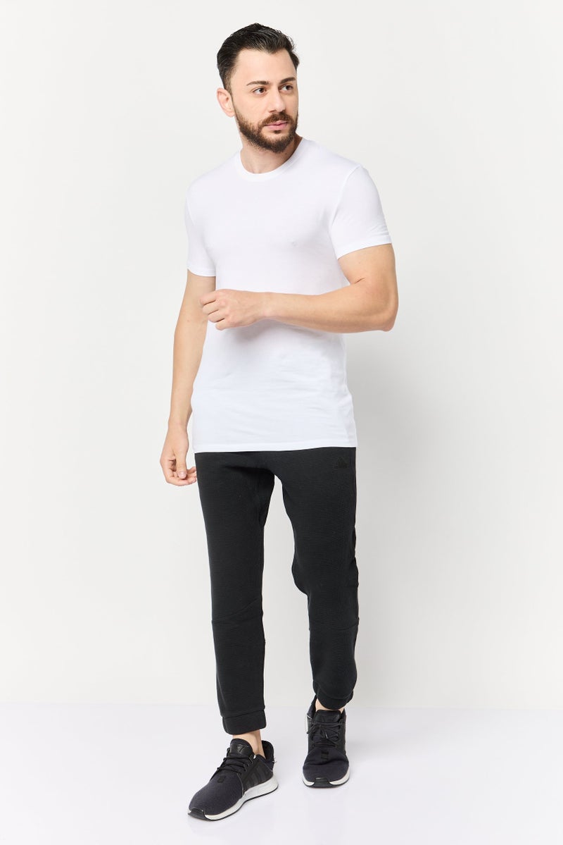 Tommy John Men 2 Pieces Crew Neck Short Sleeve Plain T-shirt, White - Image 2