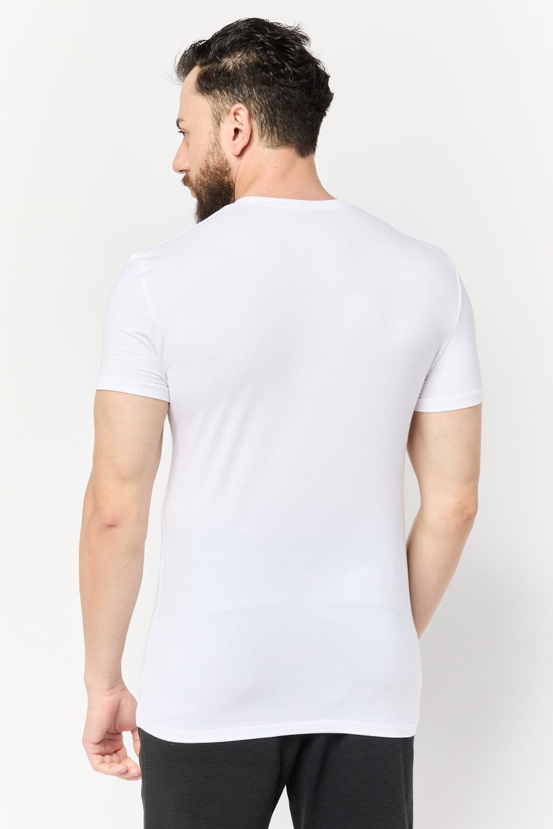 Tommy John Men 2 Pieces Crew Neck Short Sleeve Plain T-shirt, White - Image 4