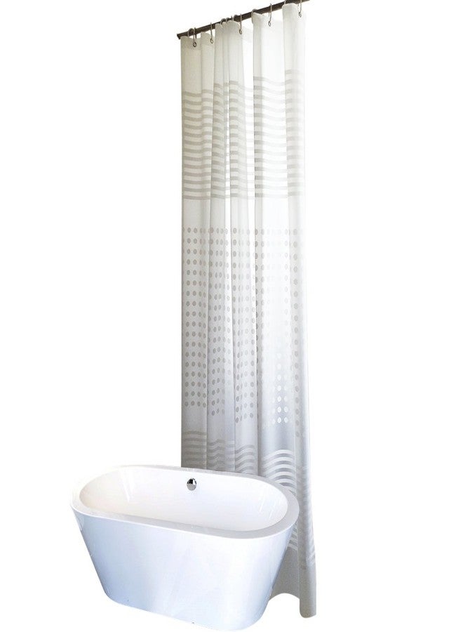 Riverbyland Translucent Shower Curtains Frosted 80 x 72 - Image 3