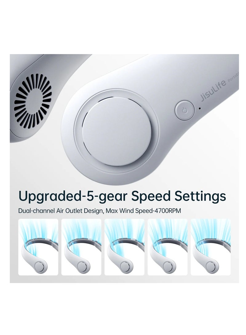 جيسيو لايف مروحة رقبة جيسولايف Life3، بطارية 4000 مللي أمبير/ساعة - وردي - Image 3