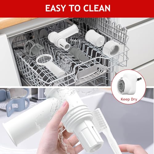 ZACME Pasta Maker Attachment for Kitchenaid Stand Mixer with 6 Different Shapes of Pasta Outlet, Durable Kitchenaid Accessories and Attachments, Dishwasher Safe - Image 4