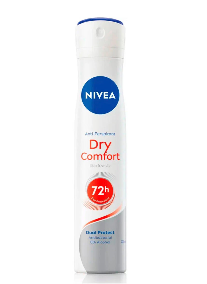 Nivea - Spray Dry Comfort 72H Protection Quick Dry 200ml - Image 1