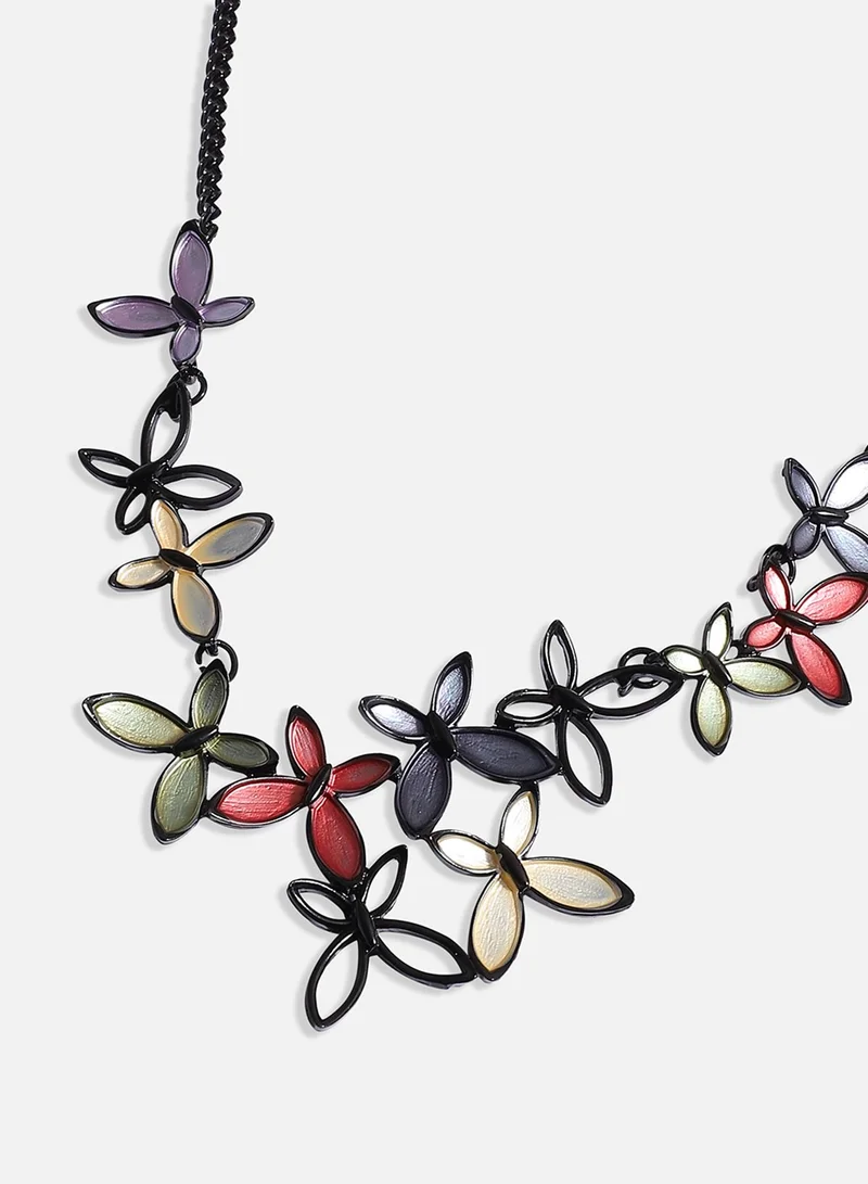 SOHI Butterfly Artificial Jewellery Set