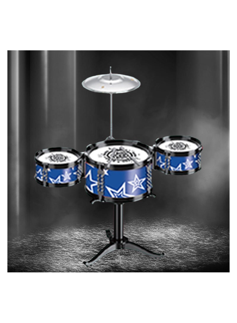 Little Story Kids Drum Set Musical Instrument - Blue - Image 2