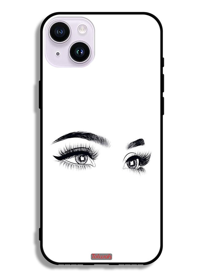 Tolwak Apple iPhone 14 Protective Case Eyes Art - Image 2