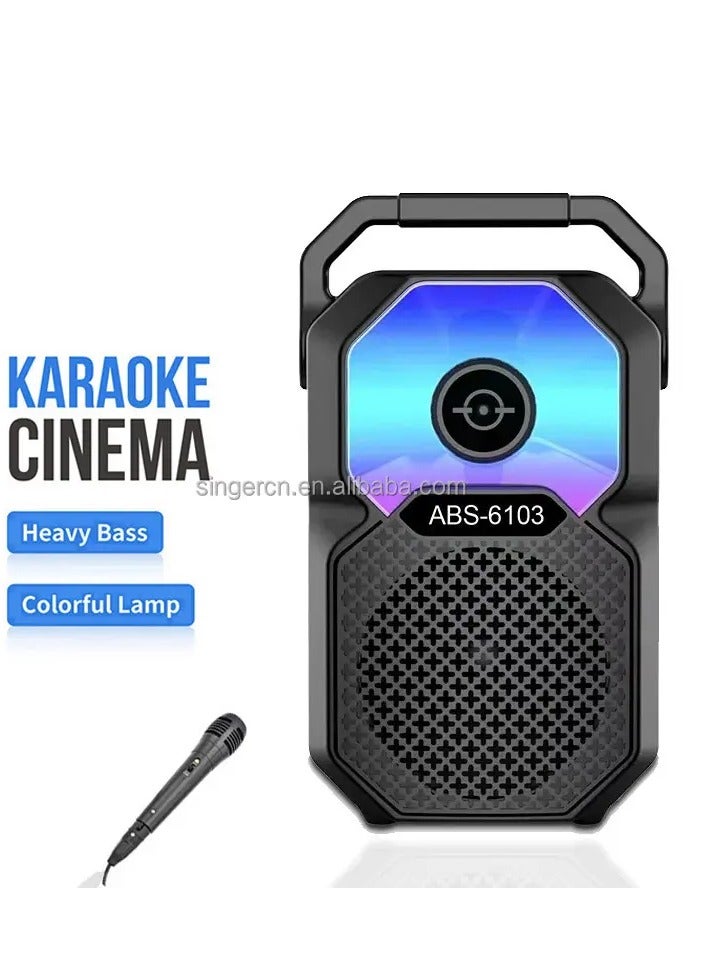 ABS-6103 New Wireless Portable Speaker Control Dimmable Outdoor Smart Bedside Table Night Light Bluetooth Speaker With Light Led  - Image 1