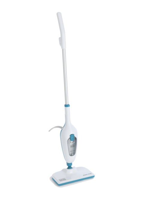 High-Performance 1300W Steam Mop for Effortless Cleaning - White and Blue