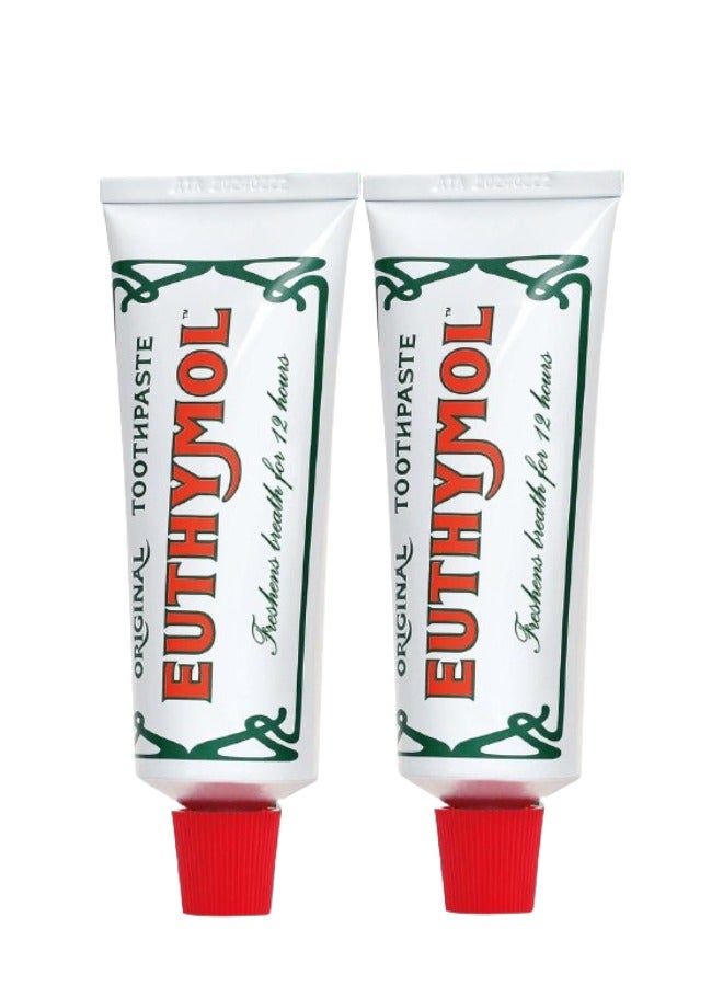 يوثيمول 2 قطع معجون أسنان ايوثيمول الأصلي 75مل - Image 1