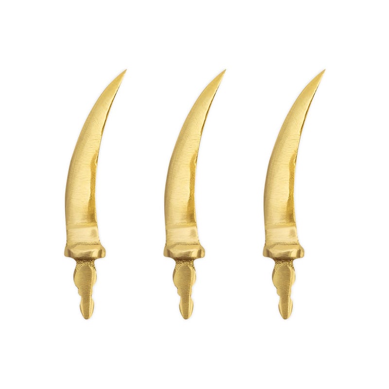 TREEMAISON Pure Brass Talwar Statue | Size - 3 inch | Vastu Shastra | Feng Shui Remedy | Home Decor | Showpiece | Vastu Remedy | Vastu Pooja Item | Pack of 3 - Image 5