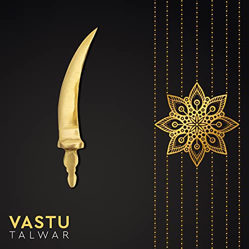 TREEMAISON Pure Brass Talwar Statue | Size - 3 inch | Vastu Shastra | Feng Shui Remedy | Home Decor | Showpiece | Vastu Remedy | Vastu Pooja Item | Pack of 3 - Image 4