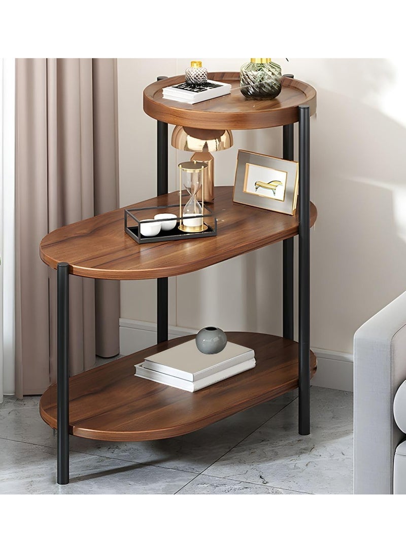 DubaiGallery طاولة جانبية بأربعة طبقات، طاولة قهوة بأسلوب نوردك الحديث مع طاولة رخامية - Image 1