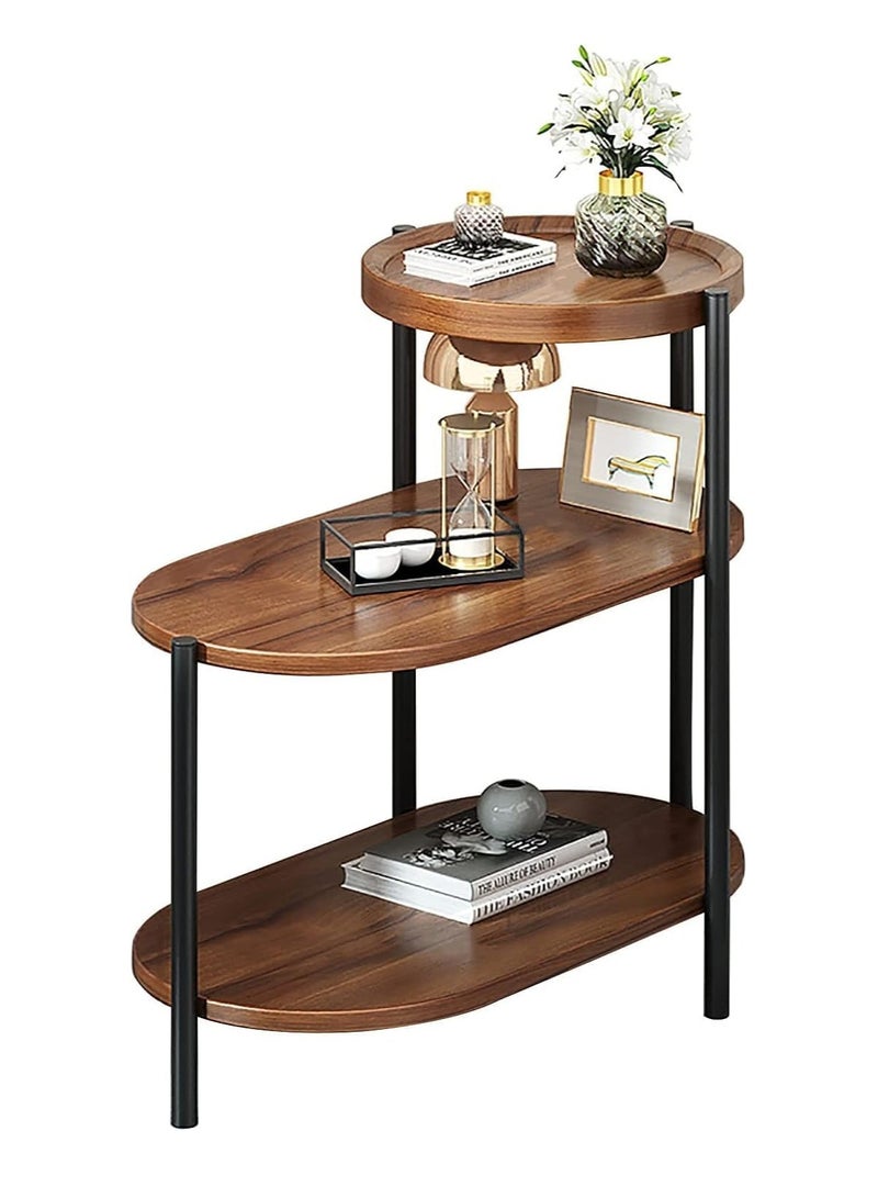 DubaiGallery طاولة جانبية بأربعة طبقات، طاولة قهوة بأسلوب نوردك الحديث مع طاولة رخامية - Image 2