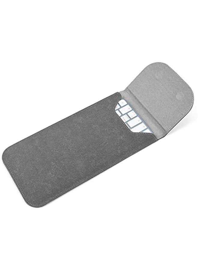 Arabest Premium Leather Keyboard Cover Sleeve for 2024 2023 2021 Apple iMac 24 inch M4 M3 M1 Magic Keyboard without Touch ID A2449 A2450 Wireless Magic Keyboard 2 Accessories Case Pouch Space Grey.  - Image 1