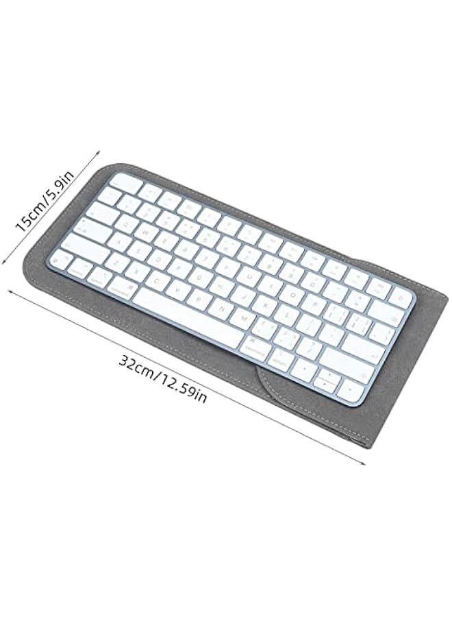 Arabest Premium Leather Keyboard Cover Sleeve for 2024 2023 2021 Apple iMac 24 inch M4 M3 M1 Magic Keyboard without Touch ID A2449 A2450 Wireless Magic Keyboard 2 Accessories Case Pouch Space Grey.  - Image 2