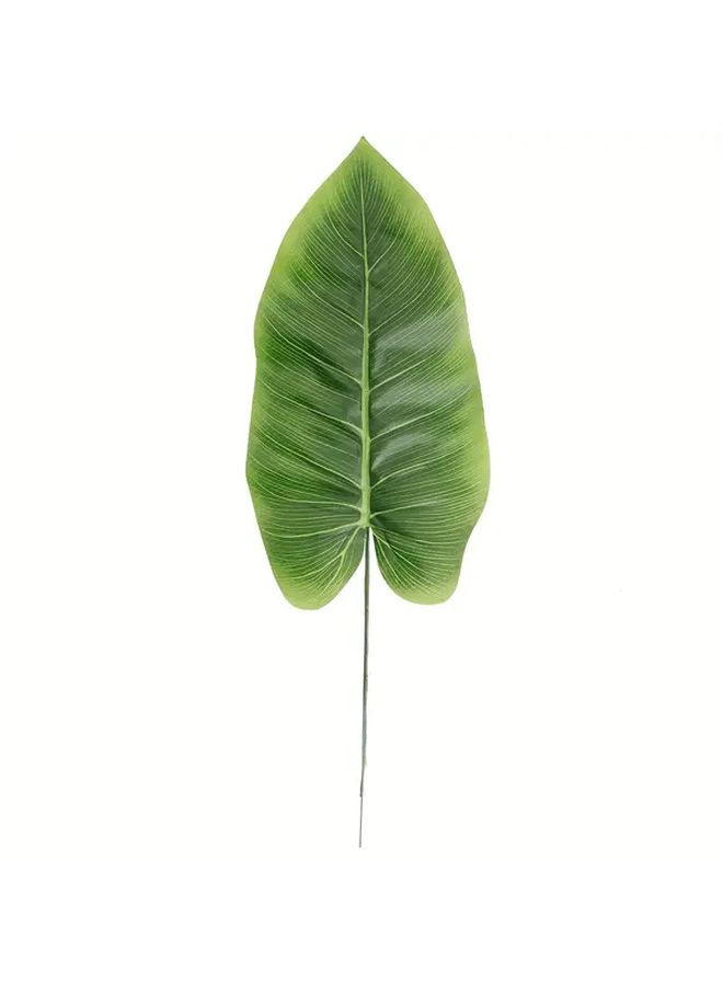 Realistic Large Artificial Banana Leaf Plant With Stem 1pc Indoor Decor - Image 3