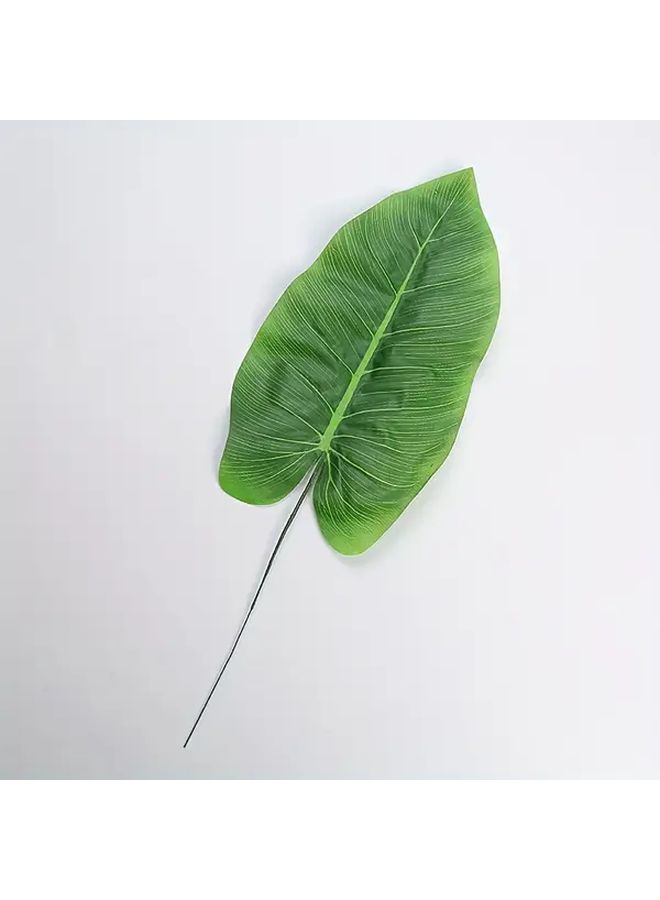 Realistic Large Artificial Banana Leaf Plant With Stem 1pc Indoor Decor - Image 1