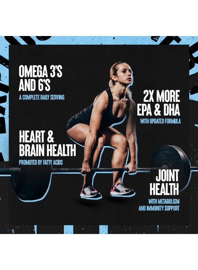 ANIMAL Omega – Omega 3 & 6 Supplement – Fish Oil Flaxseed Oil Salmon Oil Cod Liver Herring And More – Supports Cardiovascular & Joint Health – Enhances Metabolism – 30 Day Pack - Image 5