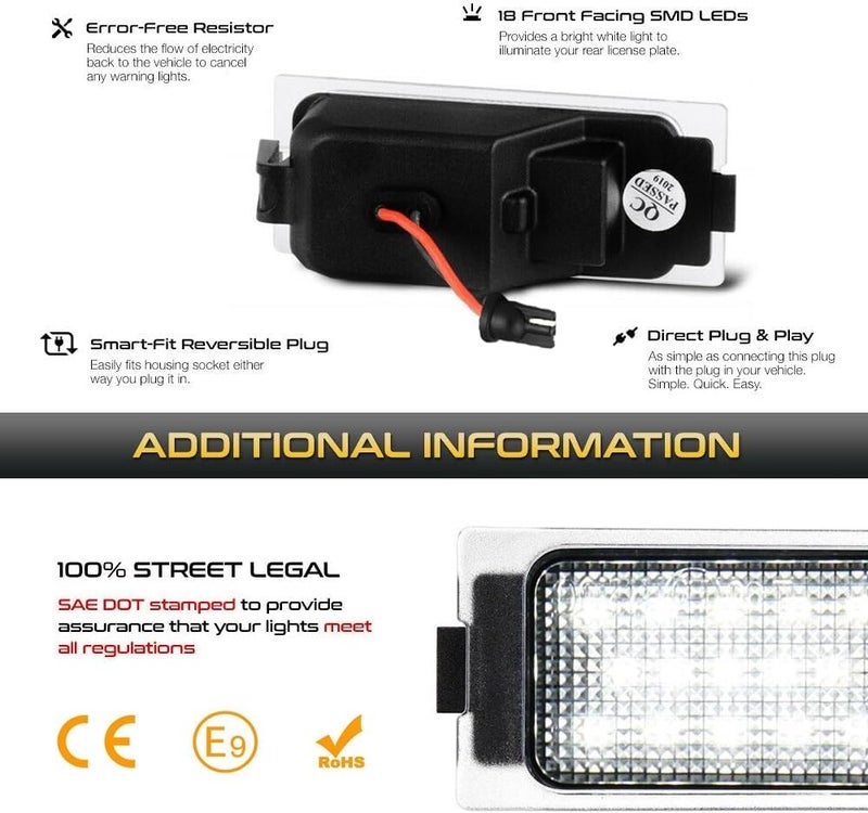 DEMULAX LED License Plate Light for Ford Vehicles - Image 5