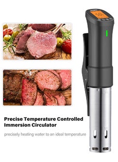 INKBIRD INKBIRD Sous Vide Machine ISV-200W Wifi Immersion Circulator Culinary Sous-vide Cooker Precision Cooking with Smartphone Control, Stainless Steel Design, Accurate Timer, 1000W Fast Heating for Perfect Meal Results  - Image 3
