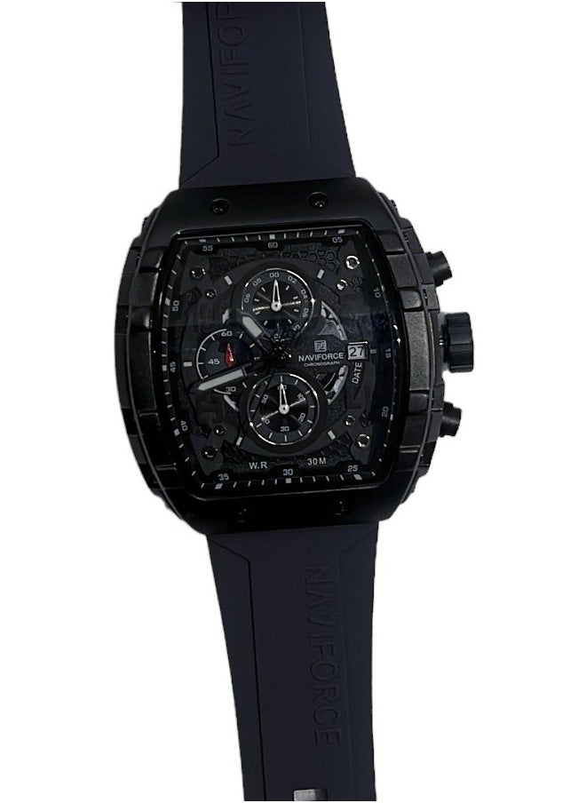 نافيفورس ساعة NAVIFORCE 8060 الجديدة للرجال ساعة رياضية بسوار من السيليكون كوارتز  - Image 2