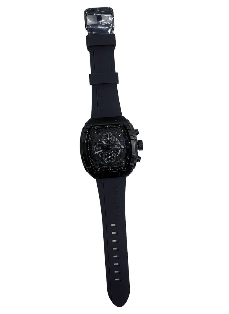 نافيفورس ساعة NAVIFORCE 8060 الجديدة للرجال ساعة رياضية بسوار من السيليكون كوارتز  - Image 3