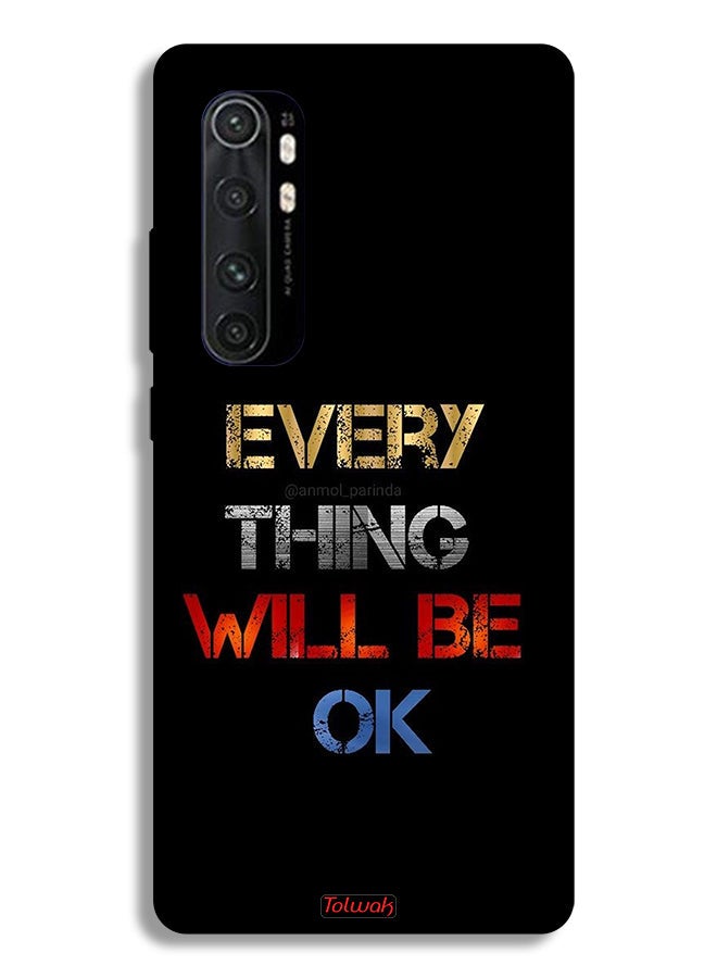 Tolwak Xiaomi Mi Note 10 Lite Protective Case Cover Everything Will Be Ok - Image 2