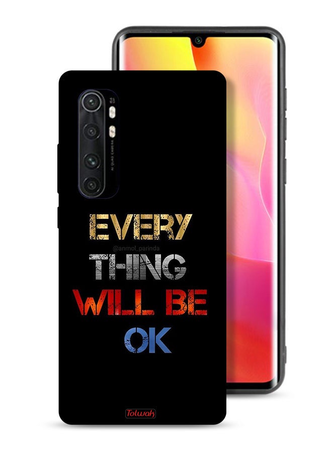 Tolwak Xiaomi Mi Note 10 Lite Protective Case Cover Everything Will Be Ok - Image 1