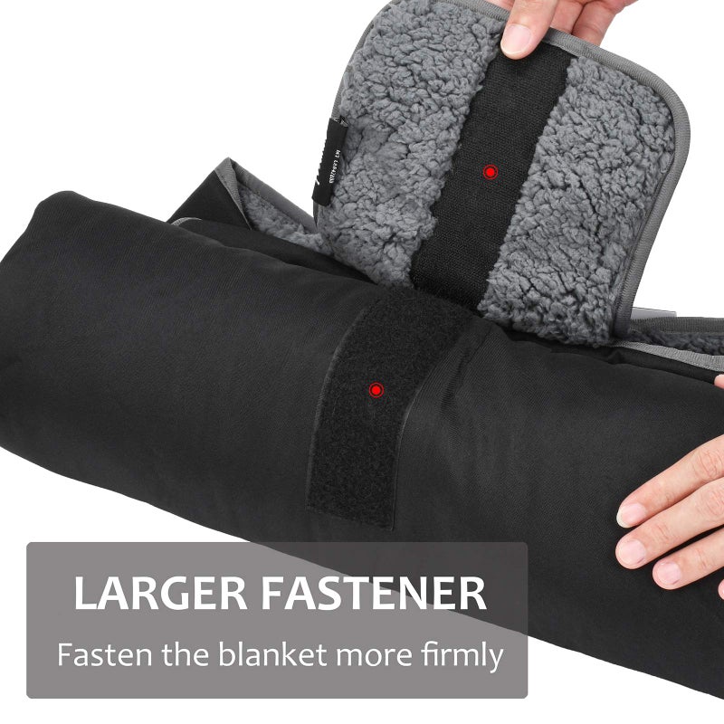 Tirrinia Large Waterproof Outdoor Blanket, Soft Warm Windproof Stadium Blanket with Sherpa Fleece and Foldable for Outdoor Sport, Baseball, Football, Beach, Concerts, Car,59" x 79" - Image 3