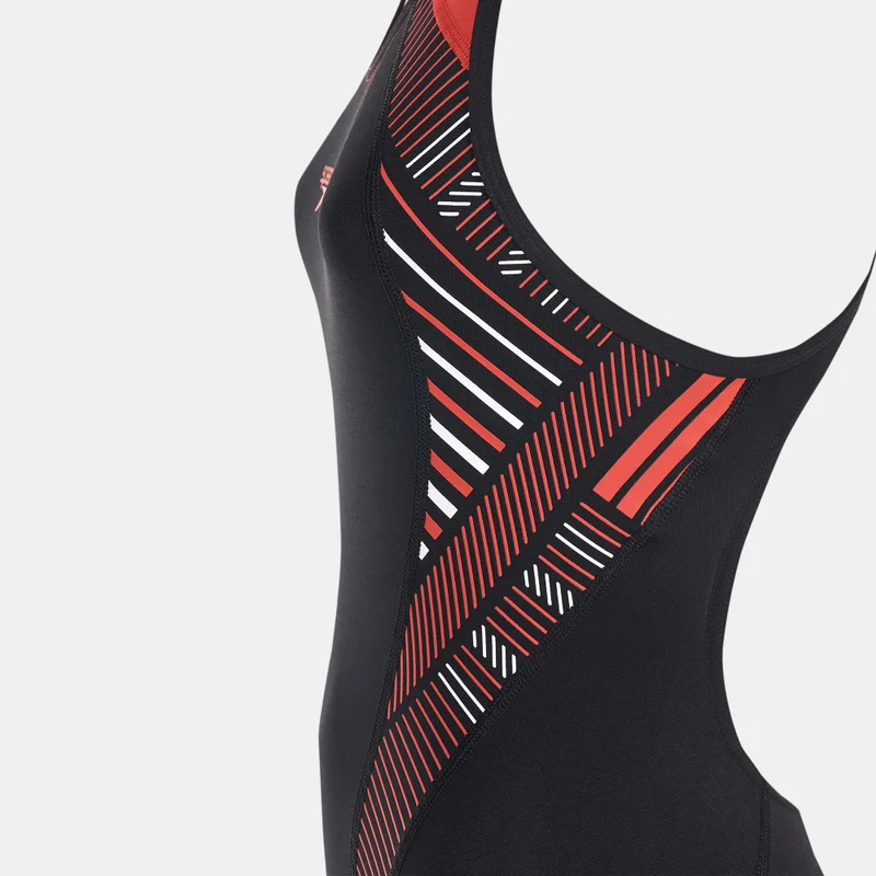 speedo Women's Placement Laneback Swimsuit
