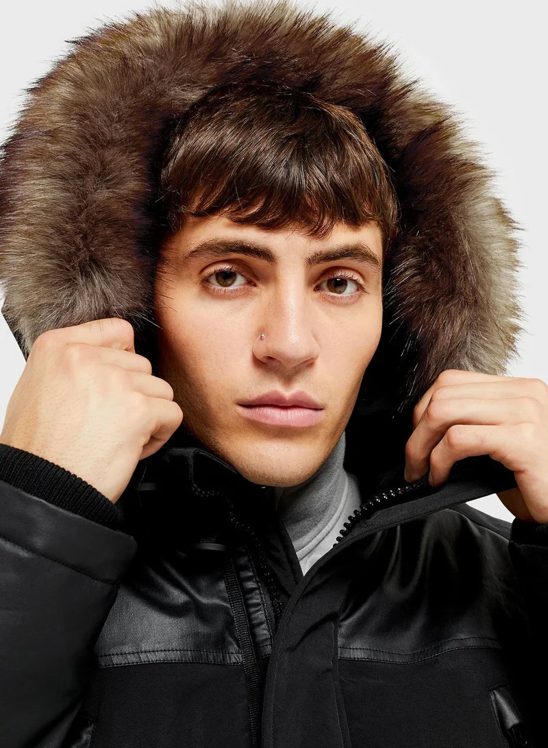 TOPMAN Hillside Parka Jacket