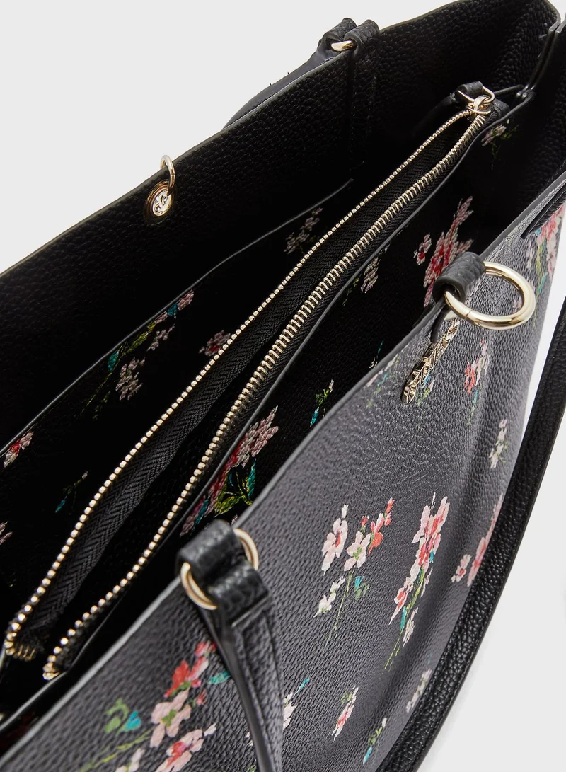 GUESS Alby Floral Printed Tote