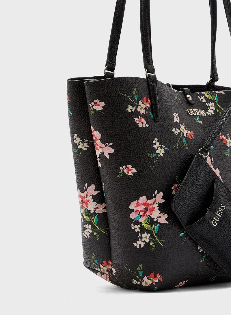 GUESS Alby Floral Printed Tote