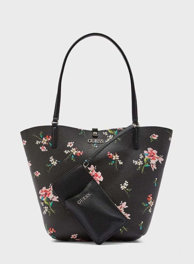 GUESS Alby Floral Printed Tote